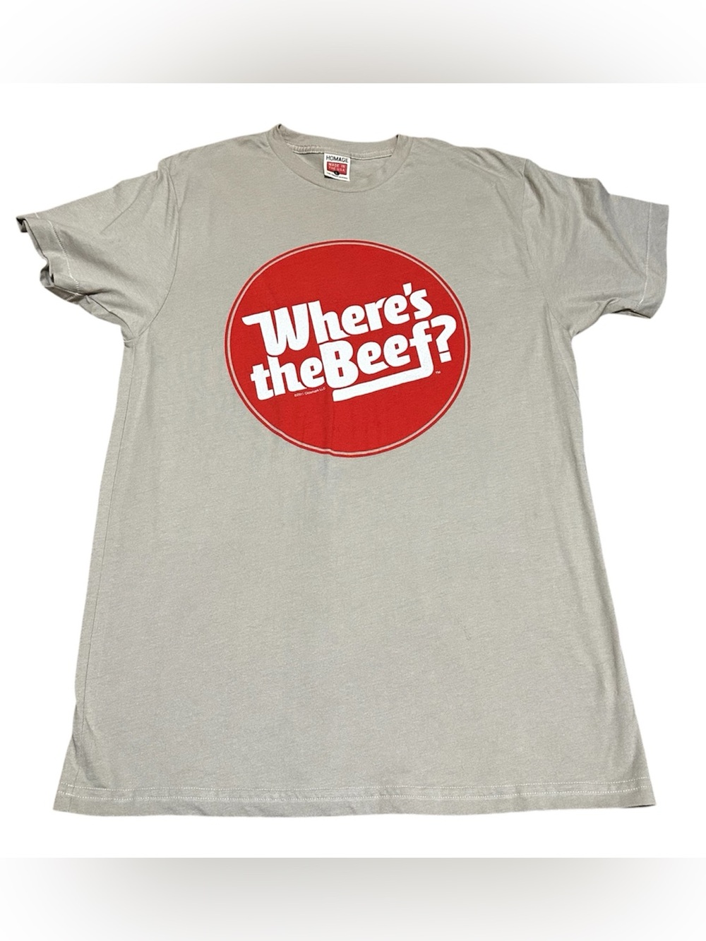 Men’s Vintage TeeWendy’s Where's the Beef? Size Large Classic 80’s Commercial